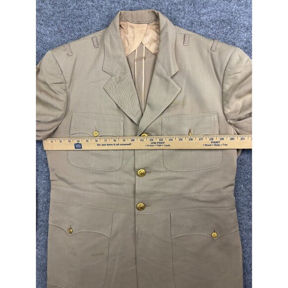 Vintage United States Naval Academy Dress Uniform Jacket Men's 40 Brown - Picture 5 of 11